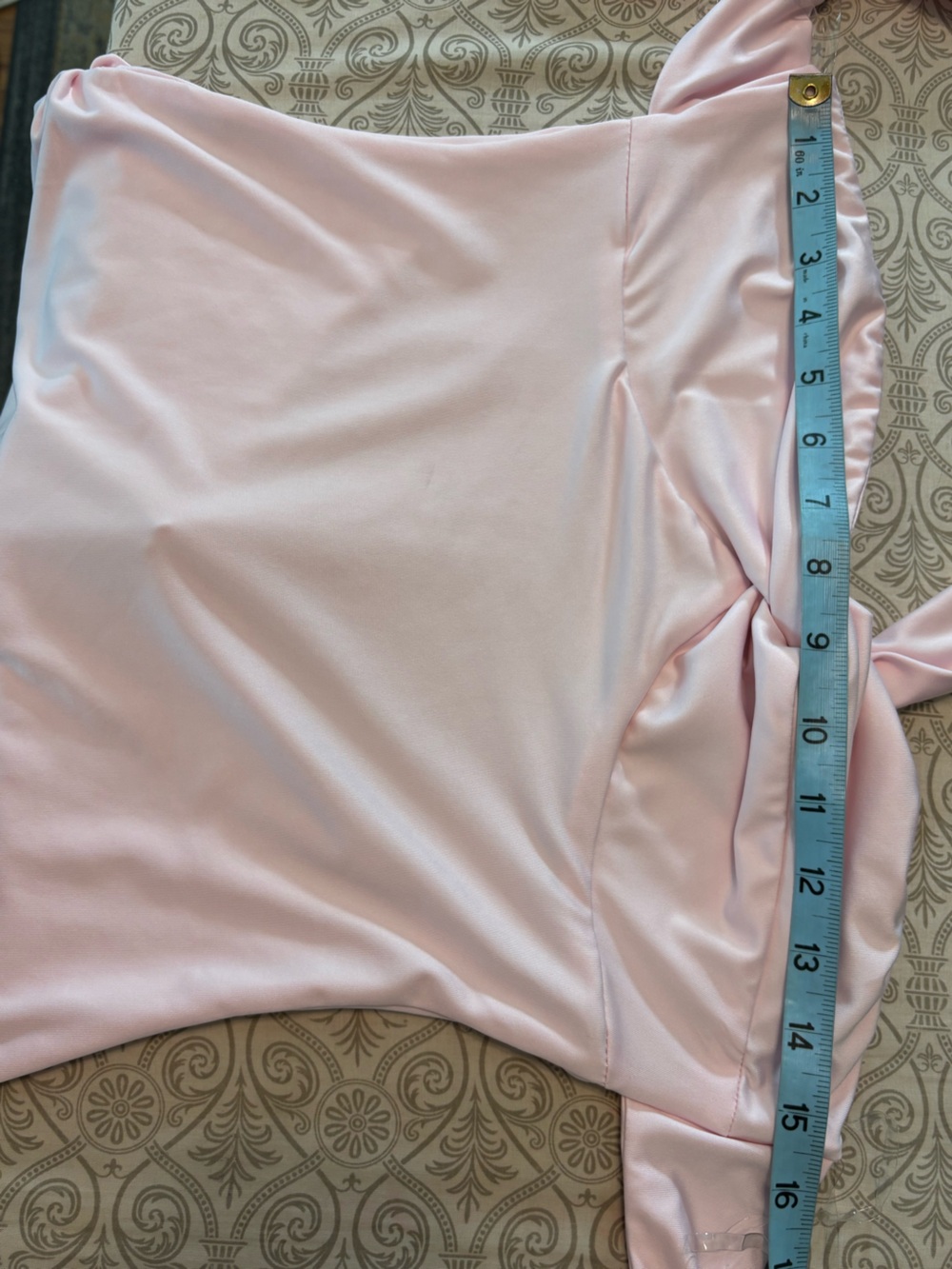 NWT New Not Your Fan Cut Out Pale Pink Mini Dress One Shoulder Sz 6 - Picture 5 of 12